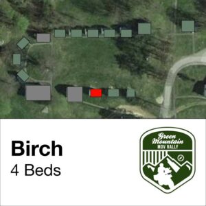 Birch cabin location on map