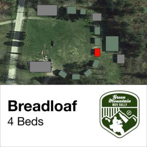 Bread loaf cabin location on map