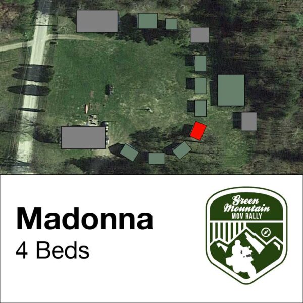 Madonna cabin location on map