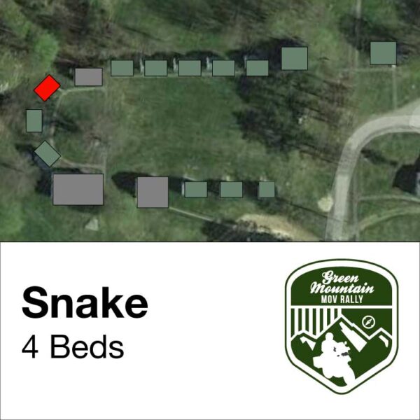 Snake cabin location on map